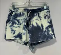 Altard State blue and white tie‎ dye sweat shorts