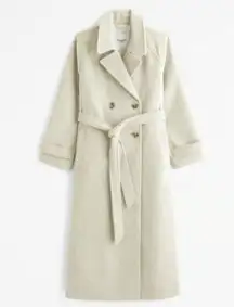 Abercrombie wool blend trench coat