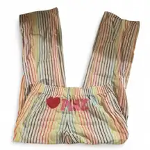 Rainbow Y2K Victoria’s Secret Pj Pant Striped