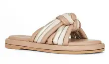 Seychelles Simply The Best Slip On Knotted Slide Sandal Tan Women's Sz 8.5 NWOB