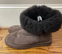UGG Brown Fur Lined Boots