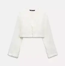 Zara relaxed fit crop top 