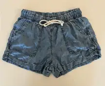 Aerie Light Blue Jean Shorts Soft and Flowy