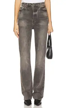 Fear of God ESSENTIALS High Waisted Fitted Leg Jeans in Vintage Black 26 New