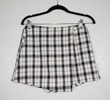 New  Black & White Breanna Check Plaid Skort Size 4