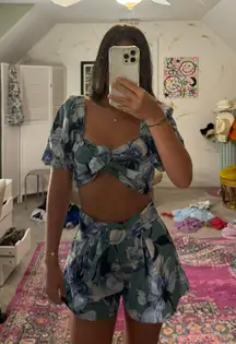 Fashion Nova Floral Two Piece Set