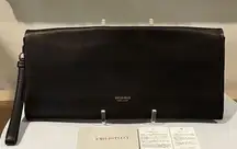 Emilio Pucci Dark Brown Leather Wristlet EUC