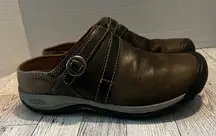 Keen Brown Leather Mules Presidio II Womens Size 7.5M EU 38  Walking Shoes