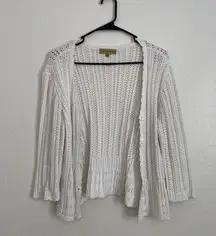 Knitted White Cardigan