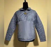 NWT Avia Women's Blue Quilted Mock Neck Quarter Zip Jacket size XS