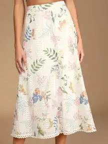 LULUS Sweet At Heart‎ Midi Skirt