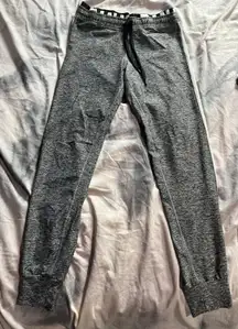 Pink Grey With White Stripe On Side Joggers 