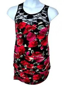 Frederick’s of Hollywood Vintage Floral Body-con Bondage Mini Dress size large