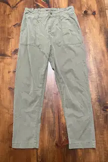 Topshop Cargo Pants Khaki Army Green Trousers Womens 8