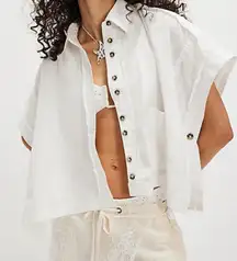 NWT Free People Just Dreaming Shirt in Clean Ivory
