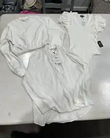New w tags White‎ shirt bundle XS & S