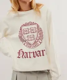 Original Retro Brand Free People Oversized Harvard Sweatshirt Cream size XS‎