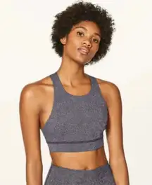 Lululemon 12 Fast & Free Bra in Disperse Dusky Lavender Black