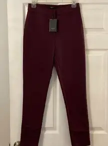 FRNCH Paris Burgundy Pants size M brand new with tags inseam28” waist 27/28”