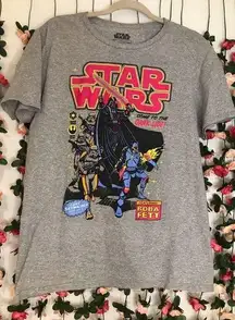 Star Wars Fifth Sun Darth Vader & Boba Fett Come to the Dark Side Grey Tee