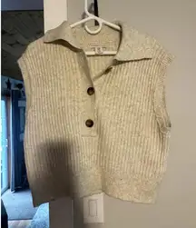 Sincerley Jules sweater vest with mock collar sz M