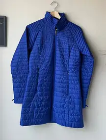 Patagonia Vosque Insulated Cobalt Blue Puffer Parka Coat‎ Layer Size Small