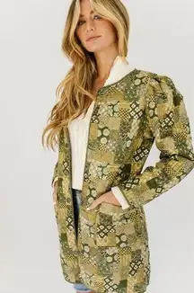 Current Air  Good Karma Patchwork Printed Jacket NWT Small