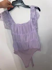 Lane 201  Purple Bodysuit