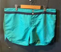 Women’s Carve Designs Teal and Navy Board Shorts Size 12