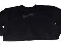 Nike Black Crewneck Sweatshirt‎ Oversized Cropped Size M