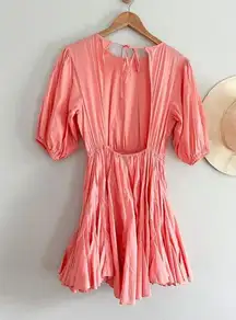 Rhode | Molly Open Back Mini Dress | Peach | Sz XS