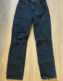 Abercrombie & Fitch Black 90s Straight Leg Jeans