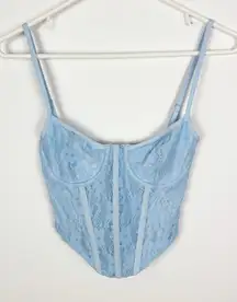 Tic Toc Legian Corset Baby Blue Lace Size Medium