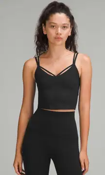💕 2/$35 💕 NWOT Lululemon Align Strappy Ribbed Tank Top, black, size 4.