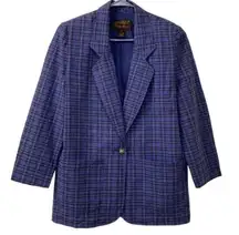 Eddie Bauer Vintage Plaid Blazer(Size Small Petite)