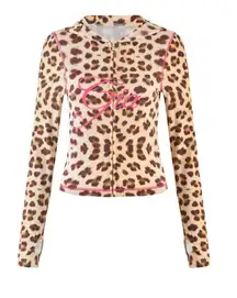 I.AM.GIA cheetah zip up 