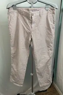 Gap girlfriend‎ khaki blue and white striped size 12