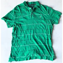 American Eagle Outfitters Green Short Sleeve Polo Shirt