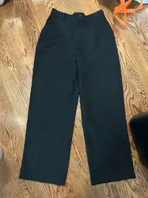 H&M Black Wide-Leg Dress Pants