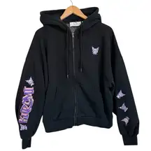 Hello Kitty x Forever 21 Collection Kuromi Graphic Zip-Up Hoodie Size Med