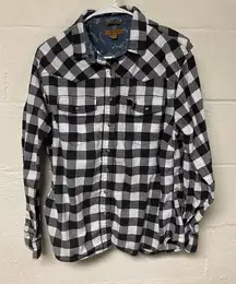 JACHS Girlfriend Women’s Plaid Shirt Size Large