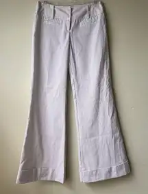 Tracy Evans Limited Women Striped Pants  White Stripes Size 3