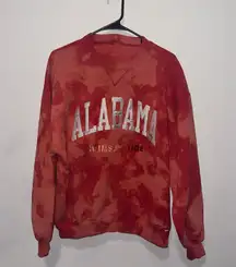 Tie Dye University of Alabama Crimson Tide Football Sweatshirt