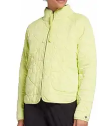 CALIA neon every day knit quilted jacket women’s size M