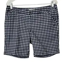 Callaway | Opti-Dr Golf Mid Rise Gingham Checkered Pattern Shorts Pockets Size 8