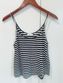 A.L.C. Line Tank Tops Size XS Black and White Retro Minimalist