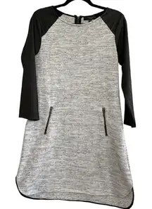 Sanctuary‎ Sweater Dress with Faux Leather Sleeves Size Medium