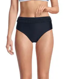 Tommy Hilfiger‎ Ruffle Trim Bikini Bottom Dark Blue M