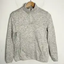 Thread & Supply Quarter-zip sweater soft shell fleece lined jacket size M