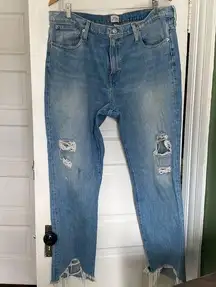 J crew slouchy boyfriend distressed jeans size 32T